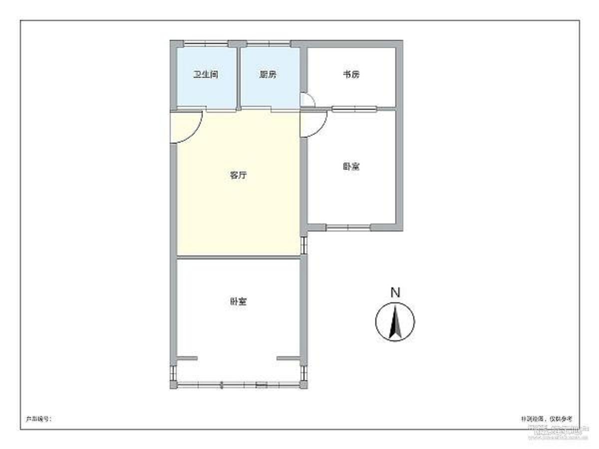 京都苑38幢4单元701室户型图